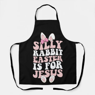 Dummer Hase Ostern ist für Jesus Ostern Groovy Schürze