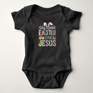 Dummer Hase Ostern ist für Jesus Süßer Hase Baby Strampler