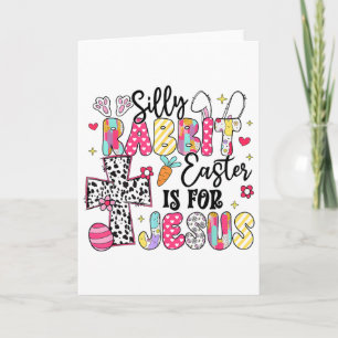 Dummer Hase Ostern ist für Jesus Süßer Hase Christ Karte