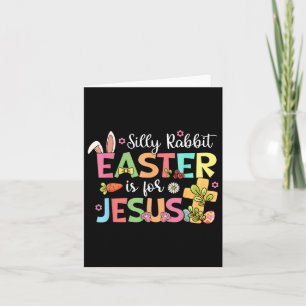 Dummer Hase Ostern ist für Jesus Süßer Hase Christ Karte