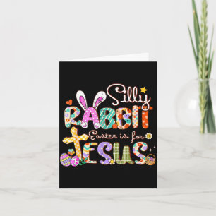 Dummer Hase Ostern ist für Jesus süßes Kaninchen Karte