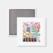 Dummer Hase Ostern Süße Häschen Christlicher Glaub Magnet (Vorderseite/Rückseite)
