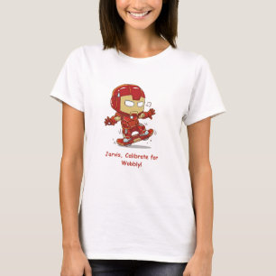 Dummer Ironman Skateboarder - Kalibriere für Wacke T-Shirt