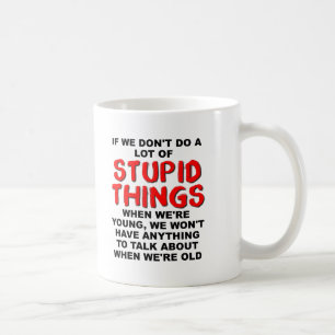 Dümmer junges Zeug Lustiger Becher Kaffeetasse