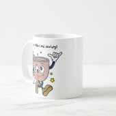 Dummer Kaffee- und Angst-Tasse Kaffeetasse (Vorderseite Links)