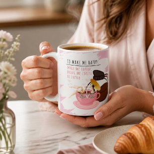 Dummer Kaffeebecher Mädchen im Becher Kaffeetass Kaffeetasse