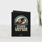 Dummer kanadischer Wolf Vogel (Rückseite)