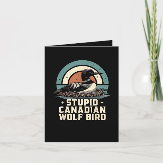 Dummer kanadischer Wolf Vogel (Vorderseite)