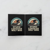 Dummer kanadischer Wolf Vogel (Innenseite)