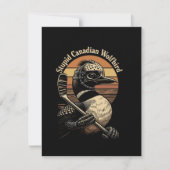 Dummer kanadischer Wolf Vogel Ankündigung (Vorderseite)