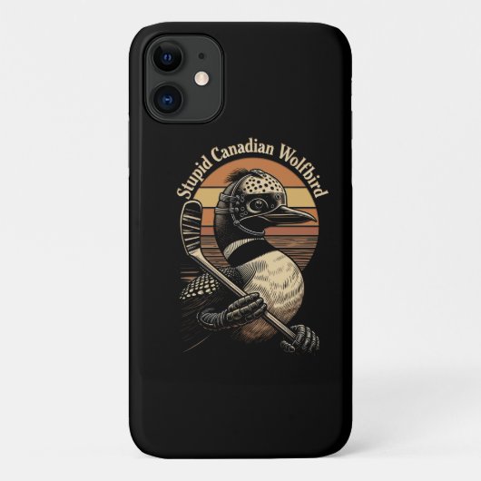 Dummer kanadischer Wolf Vogel Case-Mate iPhone Hülle (Rückseite)