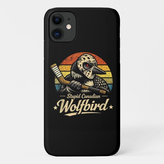 Dummer kanadischer Wolf Vogel  Case-Mate iPhone Hülle (Rückseite)