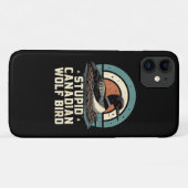 Dummer kanadischer Wolf Vogel Case-Mate iPhone Hülle (Rückseite (Horizontal))
