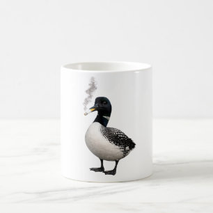 dummer kanadischer Wolf Vogel Eistaucher Smoking M Kaffeetasse