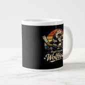 Dummer kanadischer Wolf Vogel  Jumbo-Tasse (Vorderseite Rechts)