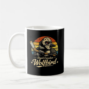 Dummer kanadischer Wolf Vogel Kaffeetasse