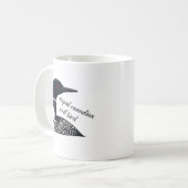 Dummer Kanadischer Wolf Vogel Kaffeetasse (Vorderseite Links)