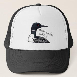 Dummer kanadischer Wolf-Vogel   Kanadischer Humor Truckerkappe