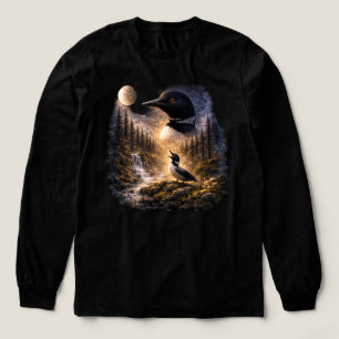 Dummer kanadischer Wolf Vogel Loon – Eistaucher H Tri-Blend Shirt