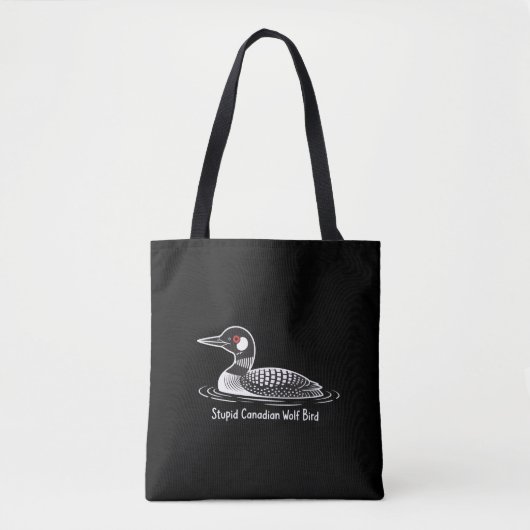 Dummer kanadischer Wolf Vogel Lustiger Kanada-Gesc Tasche (Vorderseite)