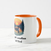 Dummer kanadischer Wolf Vogel Lustiger Kanada Gesc Tasse (VorderseiteRechts)