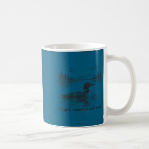Dummer kanadischer Wolf Vogel lustiger Loon Tier L Kaffeetasse
