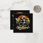 Dummer kanadischer Wolf Vogel Mitteilungskarte (Vorderseite/Rückseite Beispiel)