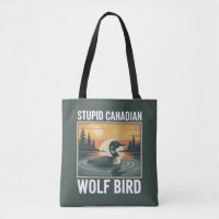 Dummer kanadischer Wolf Vogel Sarkastisches Tier