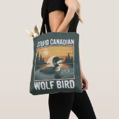 Dummer kanadischer Wolf Vogel Sarkastisches Tier Tasche (Von Nahem)