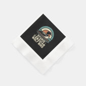Dummer kanadischer Wolf Vogel Serviette (Ecke)