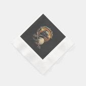 Dummer kanadischer Wolf Vogel Serviette (Ecke)
