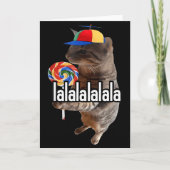 Dummer Kater Mit Lutscher Meme Karte (Vorderseite)