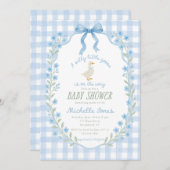 Dummer kleiner Gänse-Baby-Shower Einladung (Vorne/Hinten)