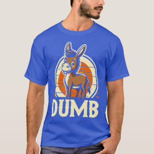 Dummer lustiger Witz Esel Design für Familie und F T-Shirt