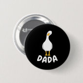 Dummer Papa Dummer Papa Vatertag Familie Button (Vorne & Hinten)