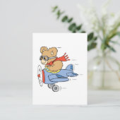Dummer Pilot Bär Postkarte (Stehend Vorderseite)