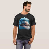 Dummer Schnurrbart-Hai für Tiere und Meeresfische T-Shirt (Vorne ganz)