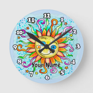 Dummer Sonnenschein  Runde Wanduhr