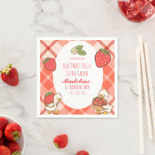 Dummer süßer Gänse-Erdbeeren-Geburtstag Serviette (Beispiel)