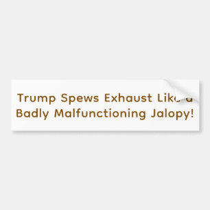 Dummer Trump-Klopper Hankamer Artjunkhaus Comic Li Autoaufkleber