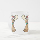 dummer Weihnachtselch Mattglastasse (Vorderseite Links)