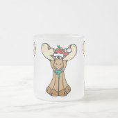 dummer Weihnachtselch Mattglastasse (Mittel)