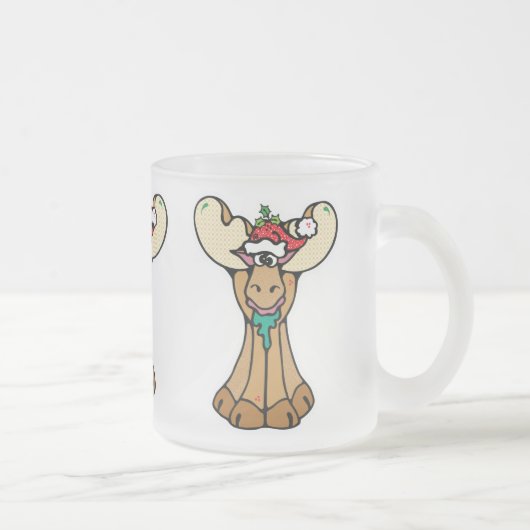 dummer Weihnachtselch Mattglastasse (Rechts)