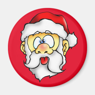 Dummer Weihnachtsmann macht ein Selfie Magnet