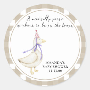 Dummerchen-Baby-Party Runder Aufkleber