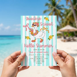 Dummerweise Hallo Sommer Streifen Einladung