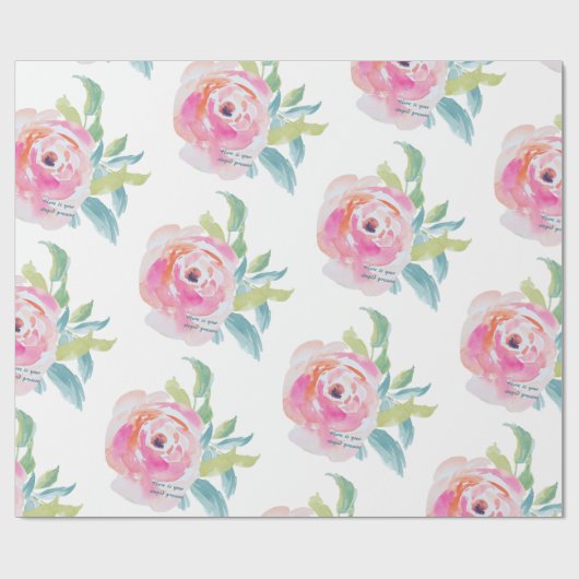 Dummes anwesendes BlumenPackpapier Geschenkpapier (Flach)