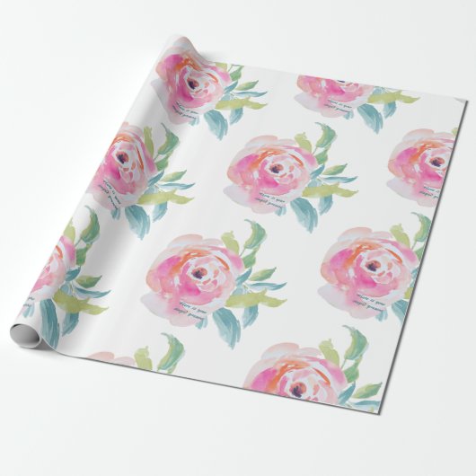 Dummes anwesendes BlumenPackpapier Geschenkpapier (Ungerollt)