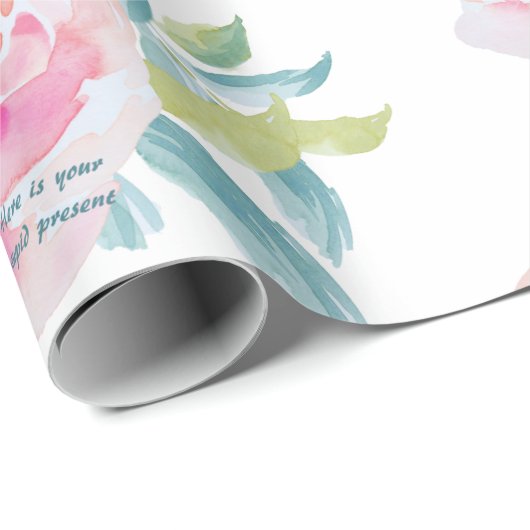 Dummes anwesendes BlumenPackpapier Geschenkpapier (Rolleneckpunkt)