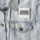 Dummes Autocorrect ist zum Kotzen Button (Beispiel)